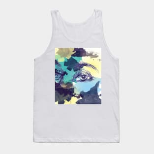 Blue eyes - Watercolor artwork Tank Top